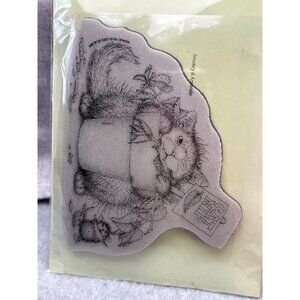 Happy Hoppers House-Mouse Designs Cling Rubber Stamp Catnip Snack Stampendous